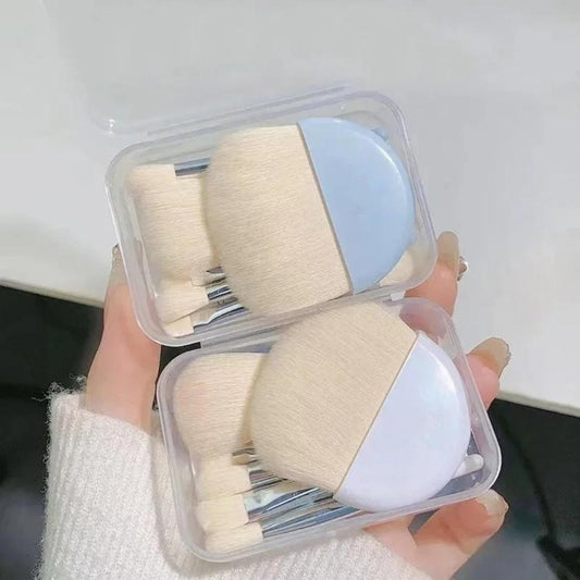 Set de Pinceaux de Maquillage Compact – Douceur et Précision au Quotidien